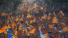 Protestors rally for Catalan independence in Barcelona