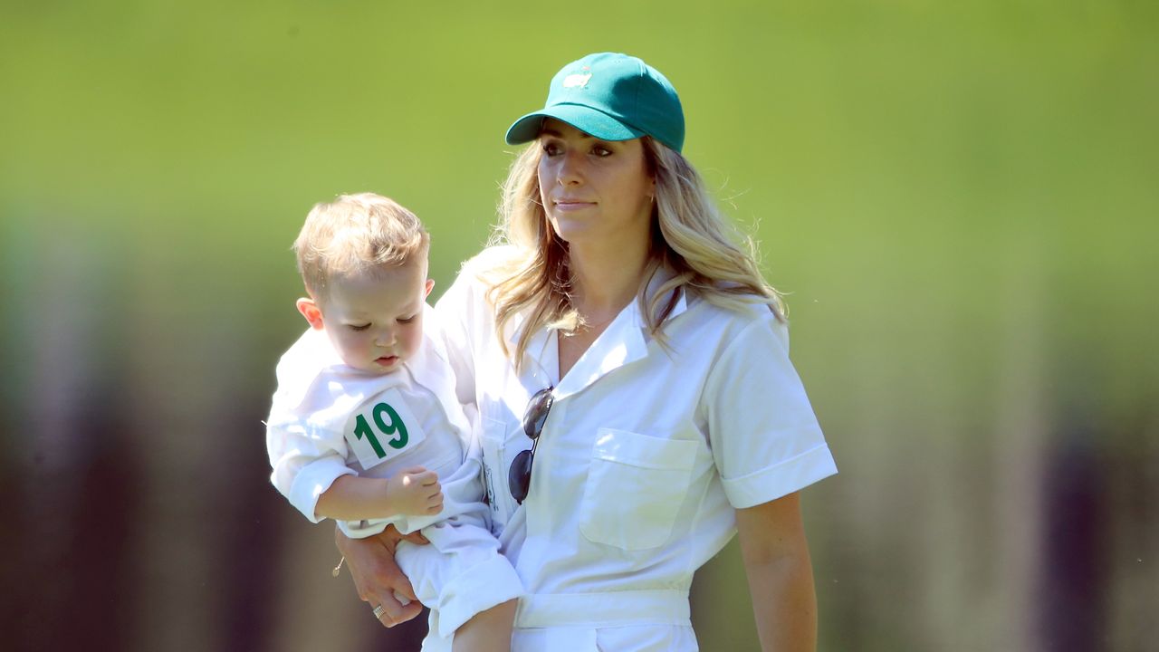 Keegan Bradley&#039;s wife, Jillian at The Masters par-3 contest in 2019