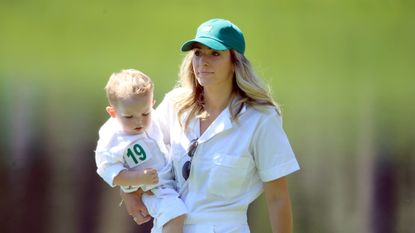 Keegan Bradley's wife, Jillian at The Masters par-3 contest in 2019