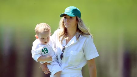 Keegan Bradley's wife, Jillian at The Masters par-3 contest in 2019