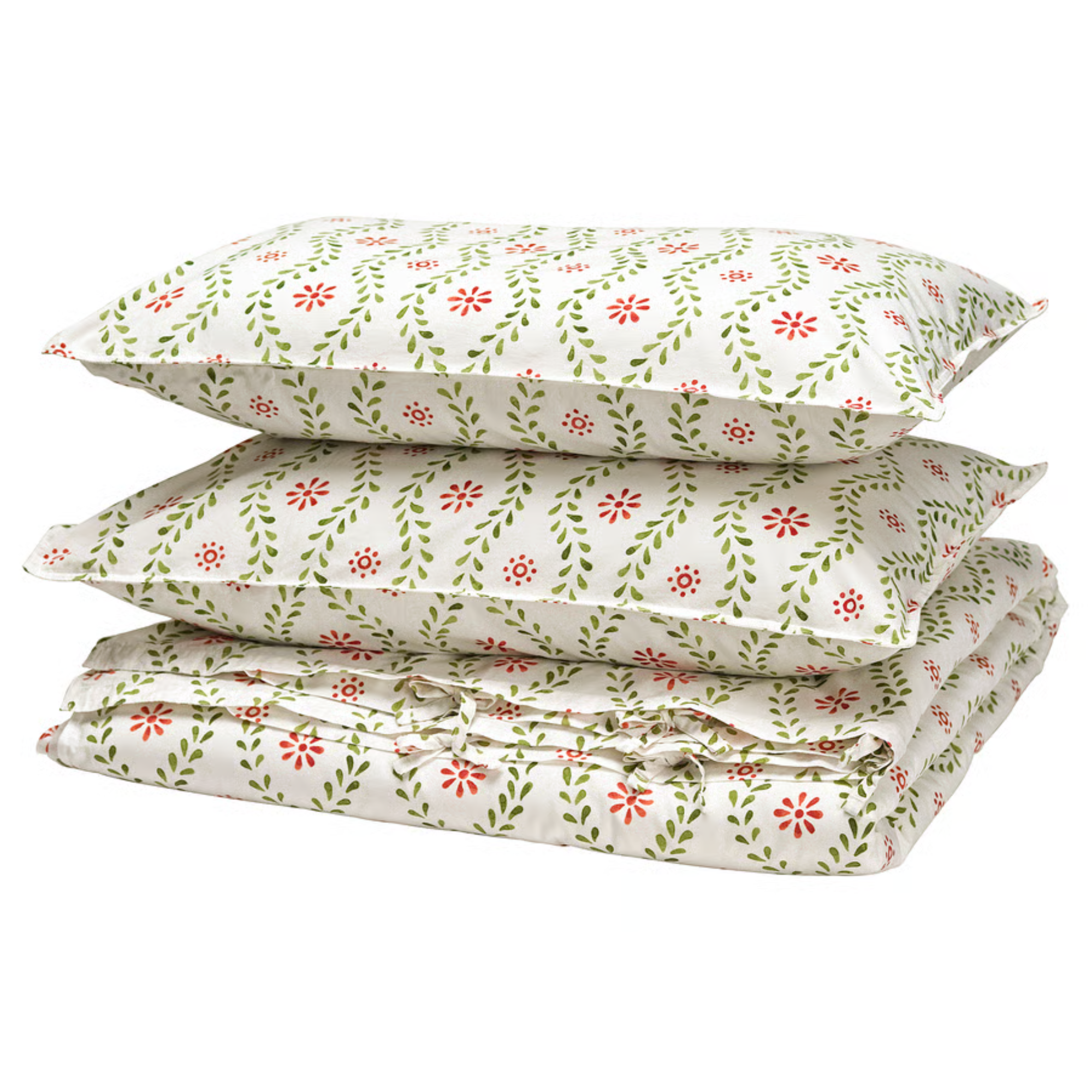 a floral bedding set