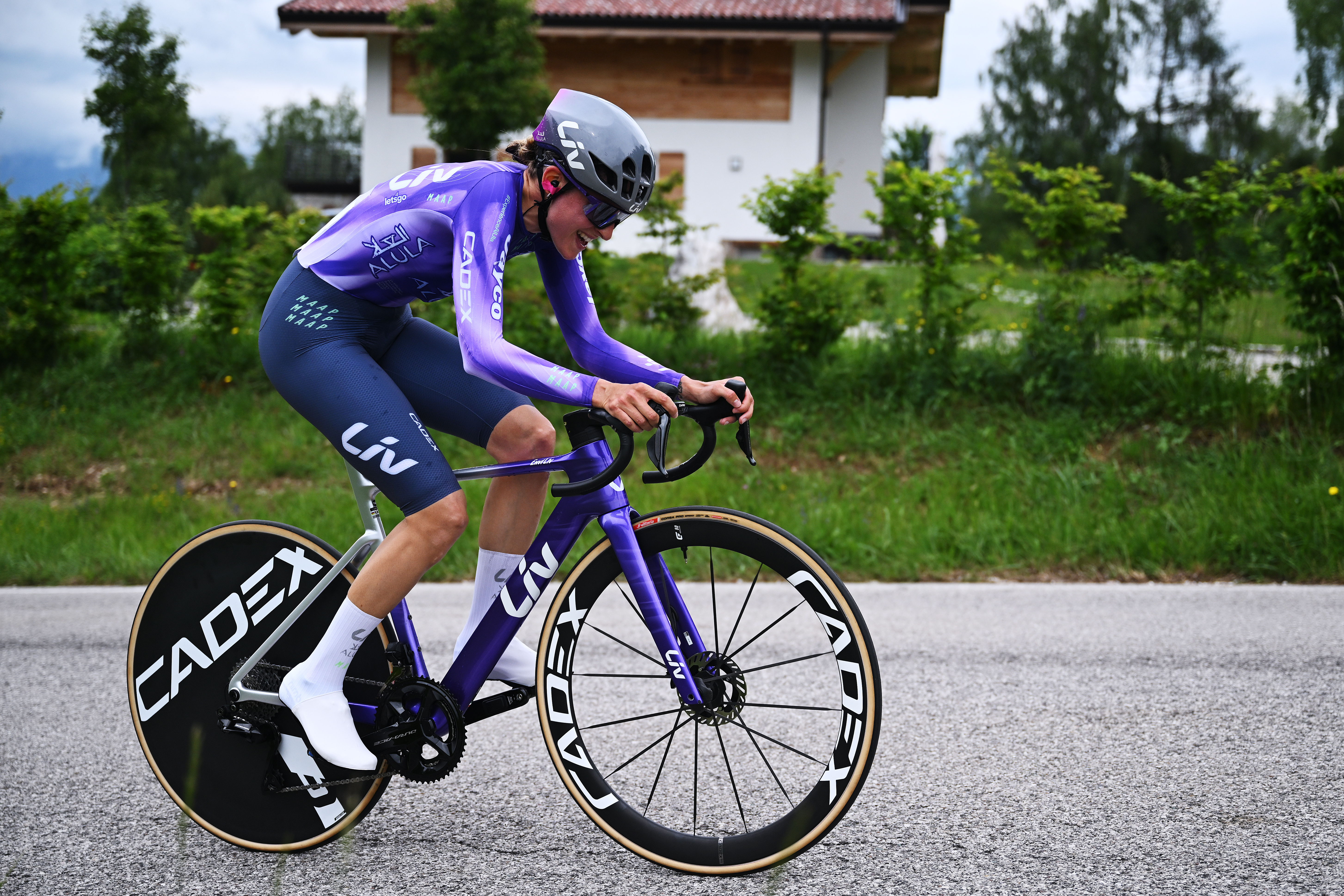 Monica Trinca Colonel of Italy and Team Liv AlUla Jayco competes during the 37th Giro d'Italia Women 2026