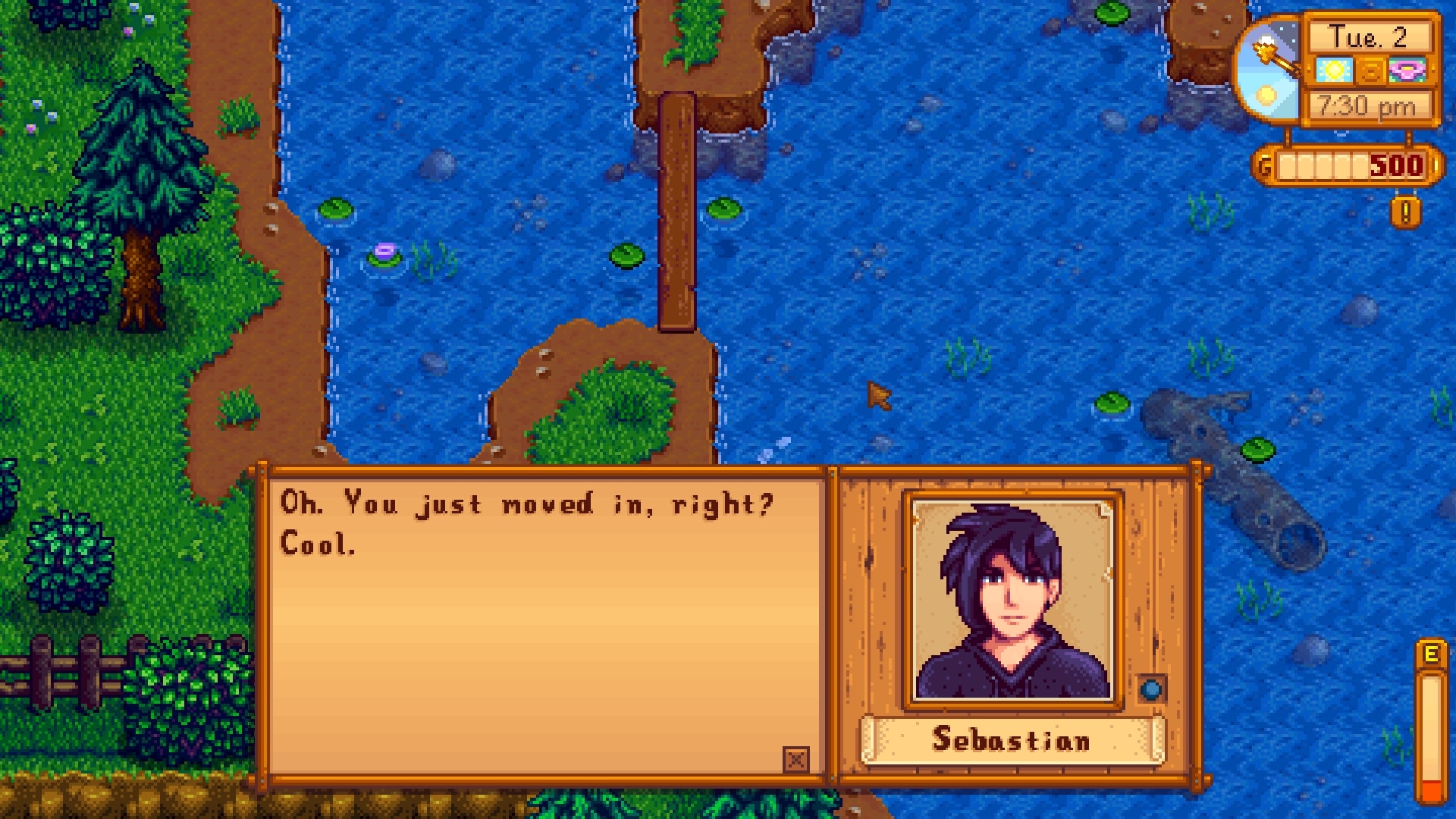 Stardew Valley Sebastian schedule gifts and heart events PC Gamer