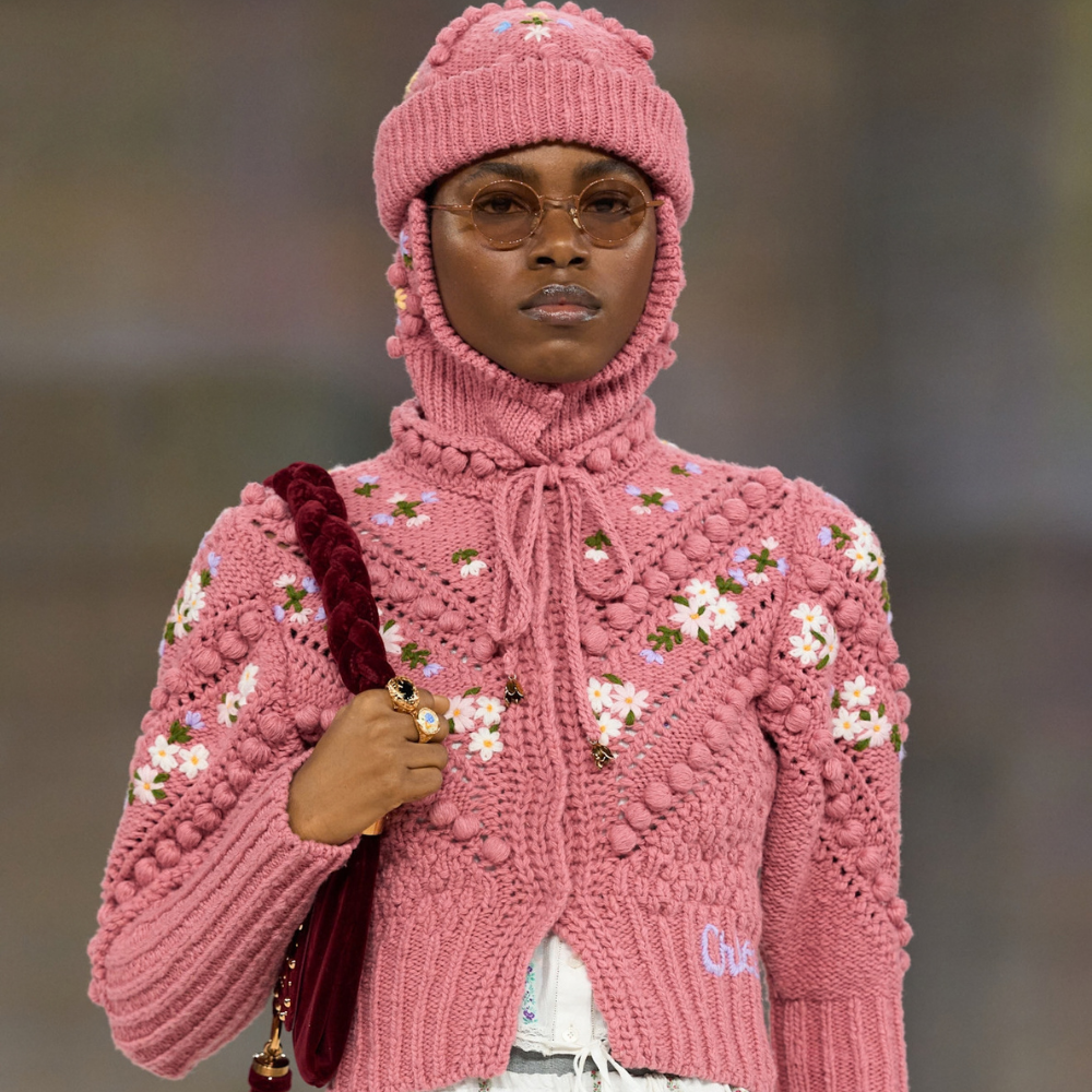 Chlo&eacute; aw26 runway pink jumper