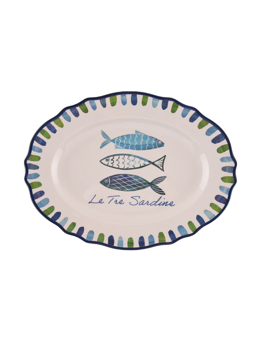 Beautiful by Drew Barrymore Bamboo Melamine Oval Medium Serve Platter