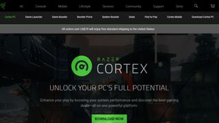 Razer Cortex website screenshot