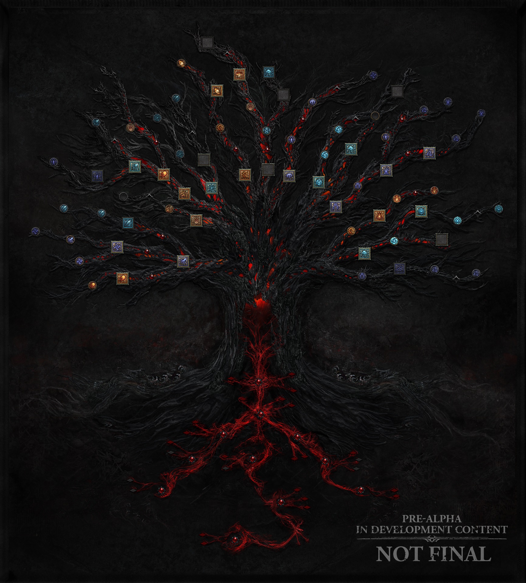Diablo 4's skill tree in progress