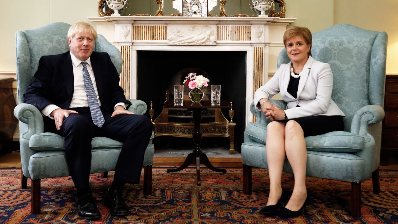 Boris Johnson and Nicola Sturgeon