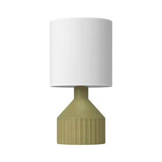 Threshold Ribbed Ceramic Mini Table Lamp Green