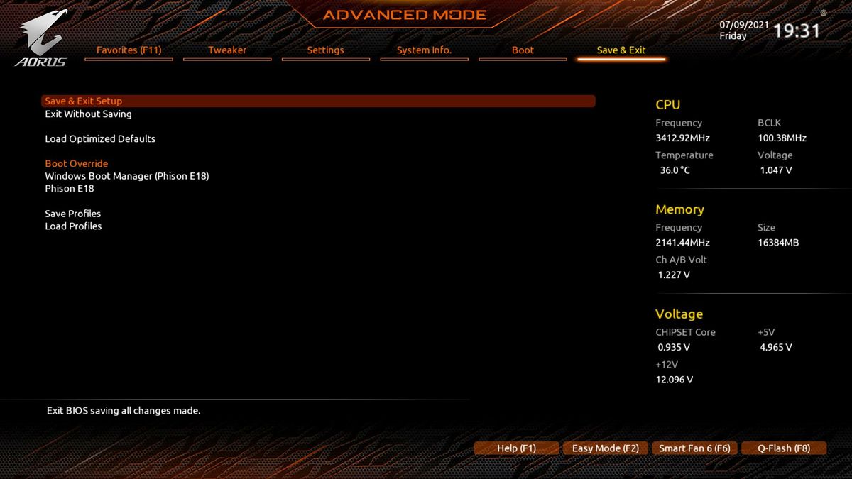 Gigabyte X570S Aorus Master