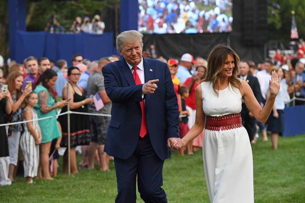 Donald Trump and Melania Trump.