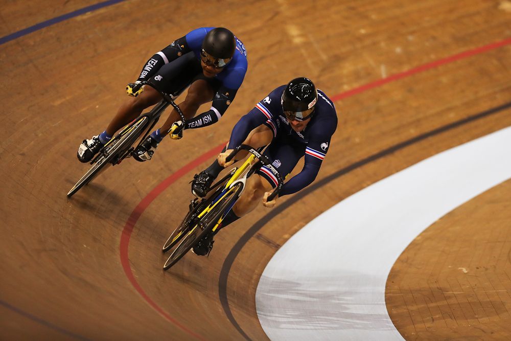 Charly Conord of France competes in the first round of the Men's Sprint