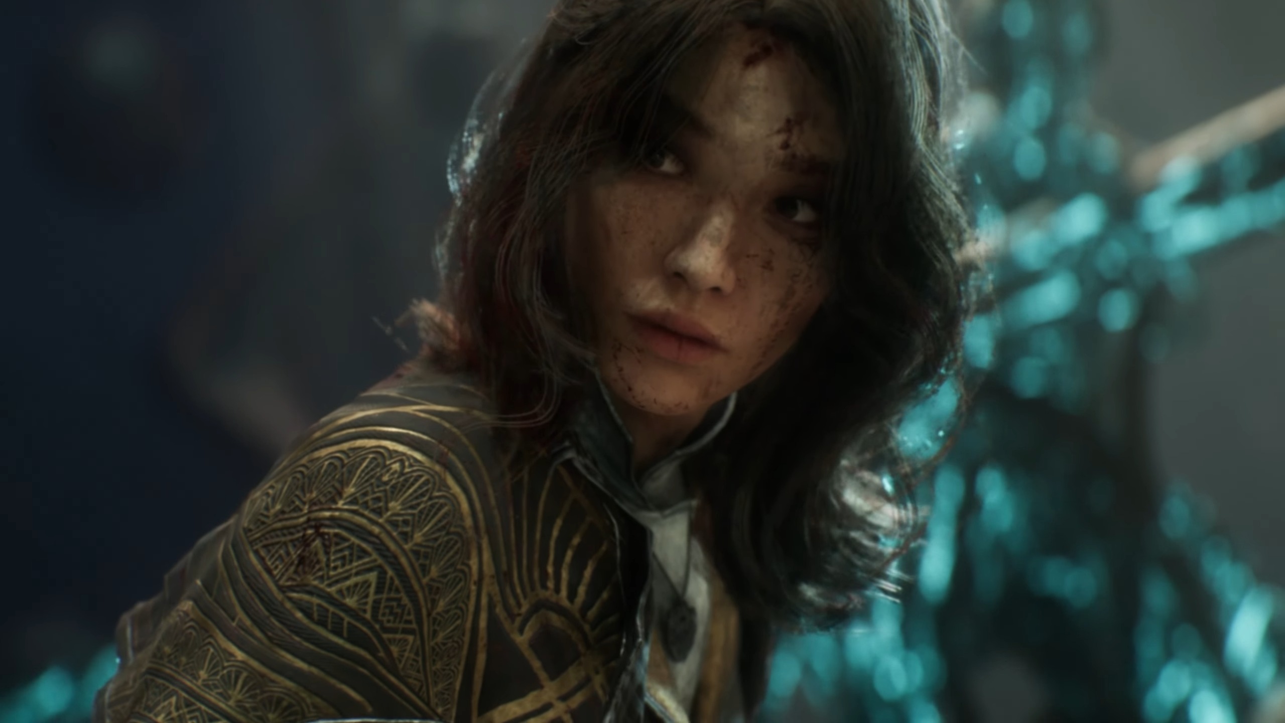 Clair Obscur: Expedition 33 character Lune looks over her shoulder.