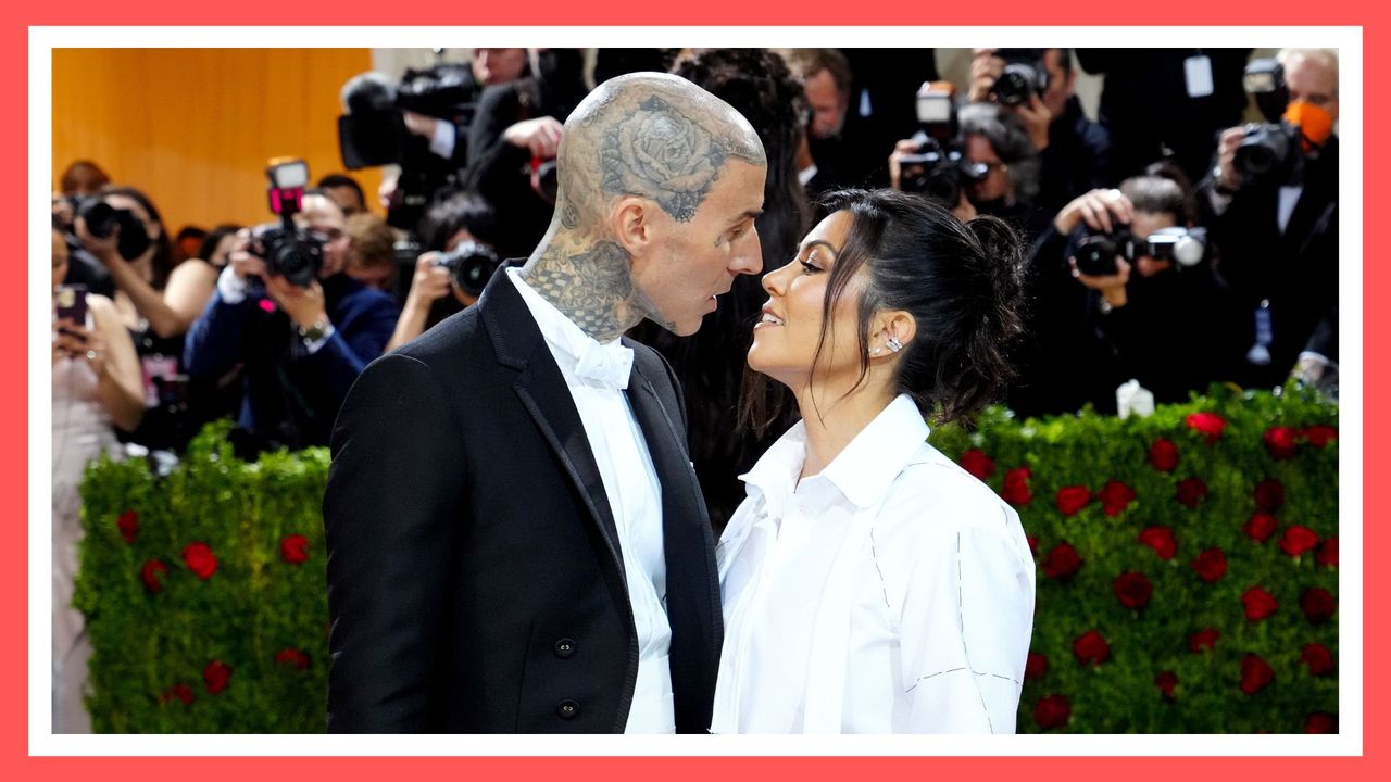 Travis Barker and Kourtney Kardashian of the Kardashian family attend The 2022 Met Gala Celebrating &quot;In America: An Anthology of Fashion&quot; at The Metropolitan Museum of Art on May 02, 2022 in New York City