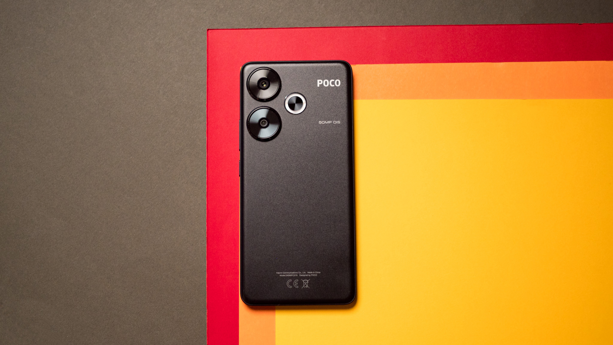 POCO F6 back view with cameras highlighted