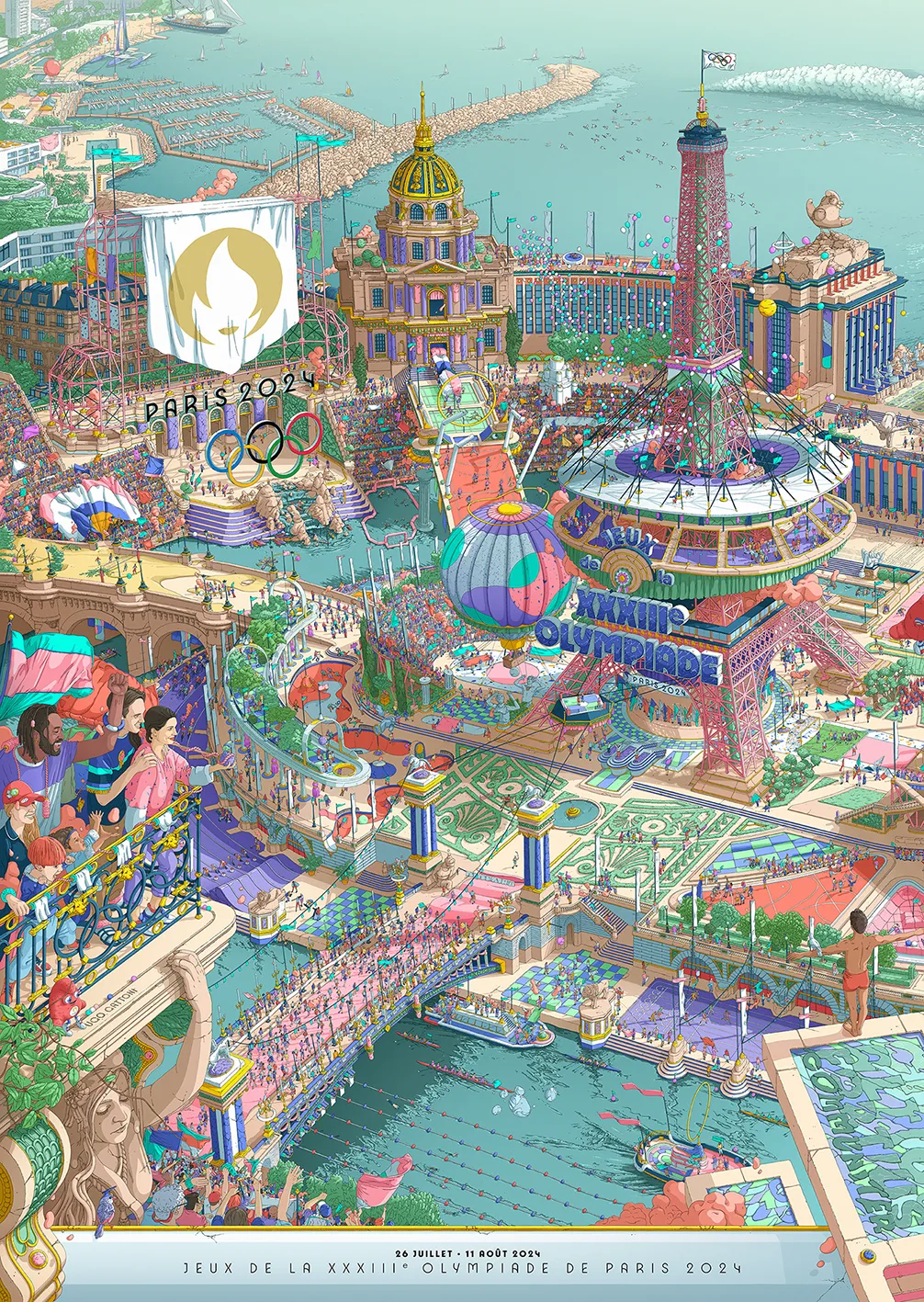 Paris 2024 poster Olympics