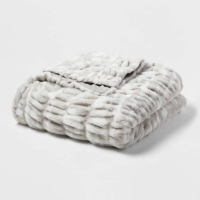 Threshold Ruched Faux Fur Throw Blanket|  was $35, now $28 at Target (save $7)