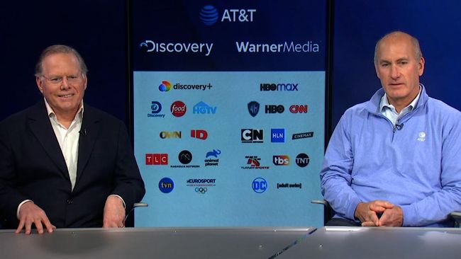 AT&amp;T CEO John Stankey and Discovery CEO David Zaslav