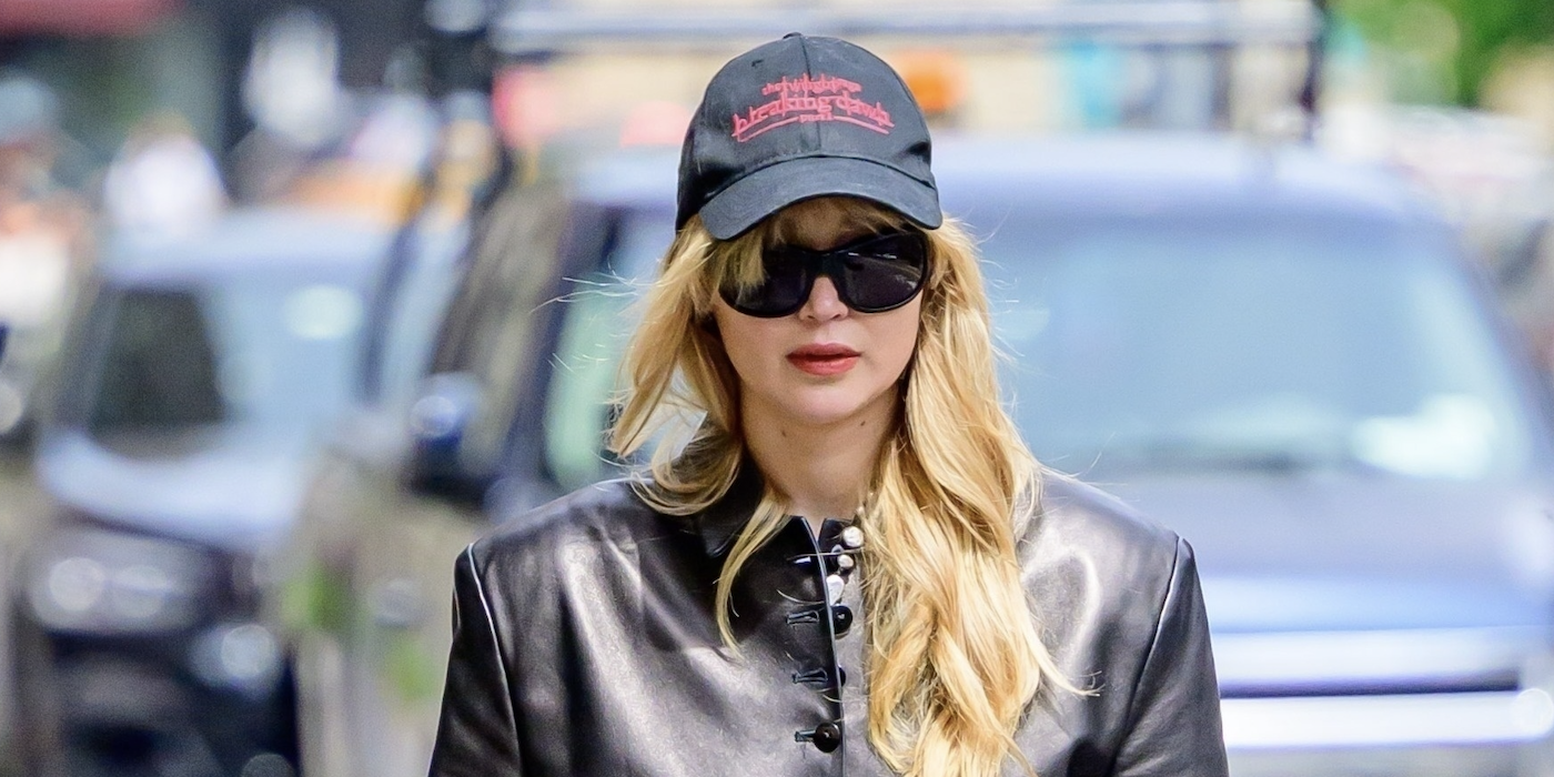 Jennifer Lawrence is spotted out and about in New York City, capturing attention with her presence wearing toe ring sandals