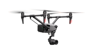 DJI Inspuire 3 on white background