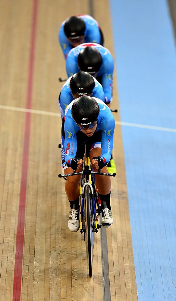 Canada en route to a second-fastest qualifying time
