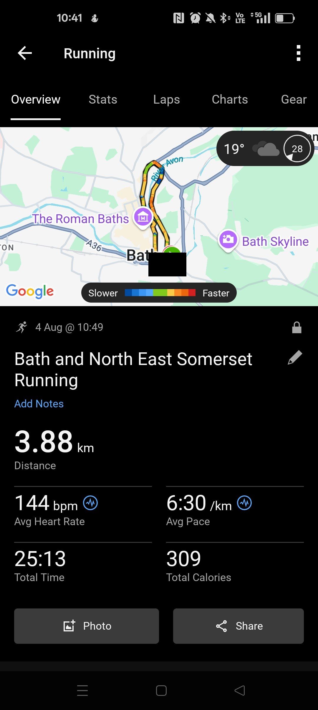 Garmin Connect and Samsung Health apps showing running statistics
