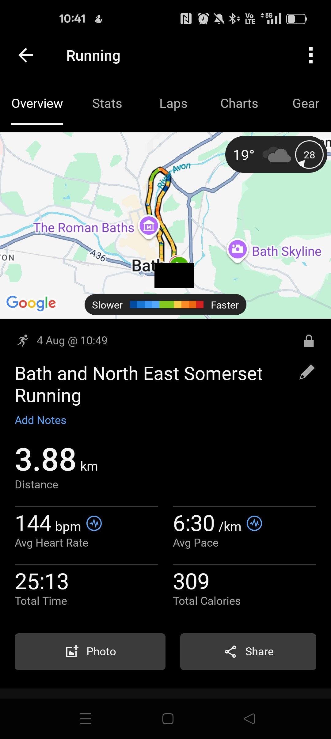 Garmin Connect and Samsung Health apps showing running statistics