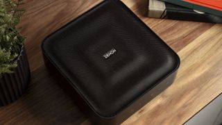 Denon Home Amp on table 