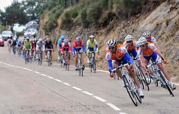 Team Rabobank at the front