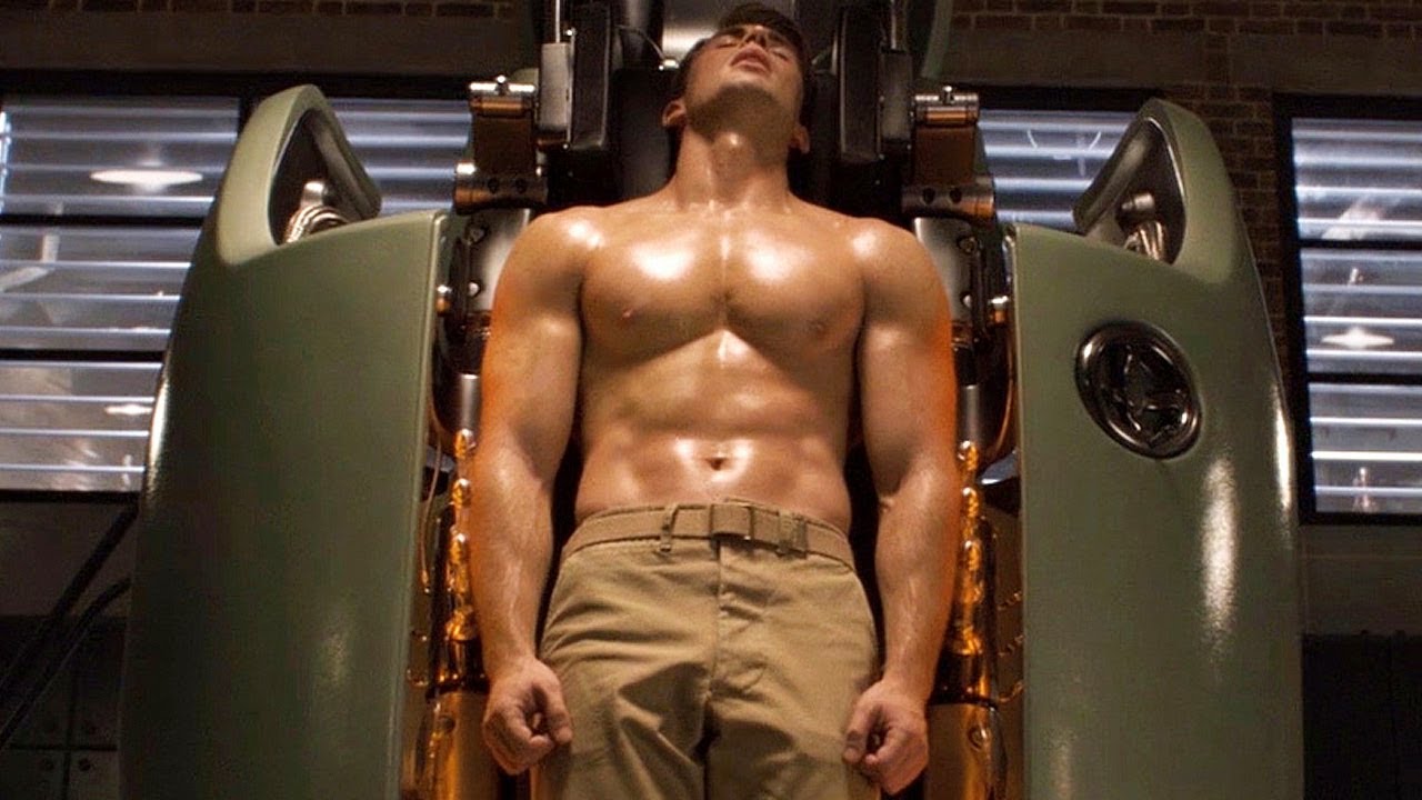 Captain America getting swole