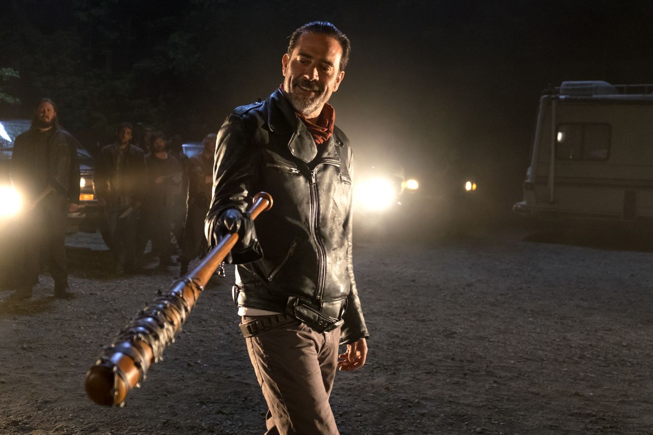 Jeffrey Dean Morgan as Negan.