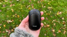 Laura using the Ocoopa UT3 Rechargable Electric Hand Warmers