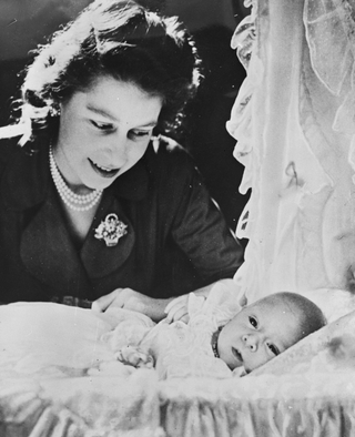 Princess Elizabeth with Prince Charles, 1948