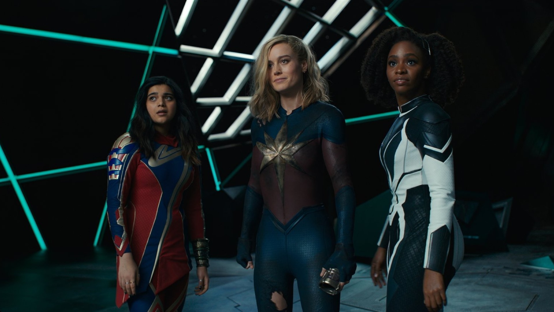 The Marvels': New Teaser Trailer Sends Carol Danvers, Monica Rambeau, and  Kamala Khan on a Cosmic Adventure