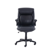 Serta Air Lumbar Bonded Leather Manager Office Chair: