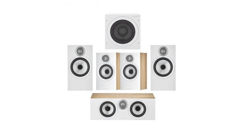 Bowers &amp; Wilkins 606 607 S3 speaker package white
