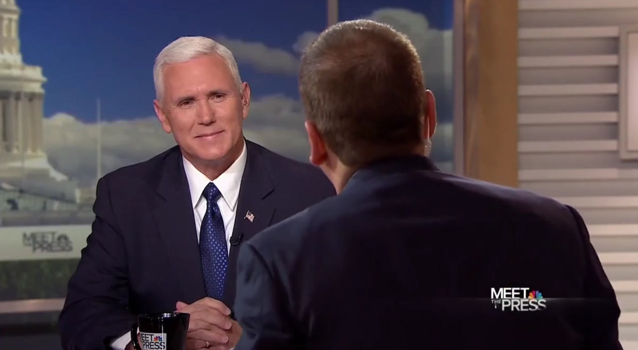 Mike Pence on NBC&amp;#039;s Meet the Press