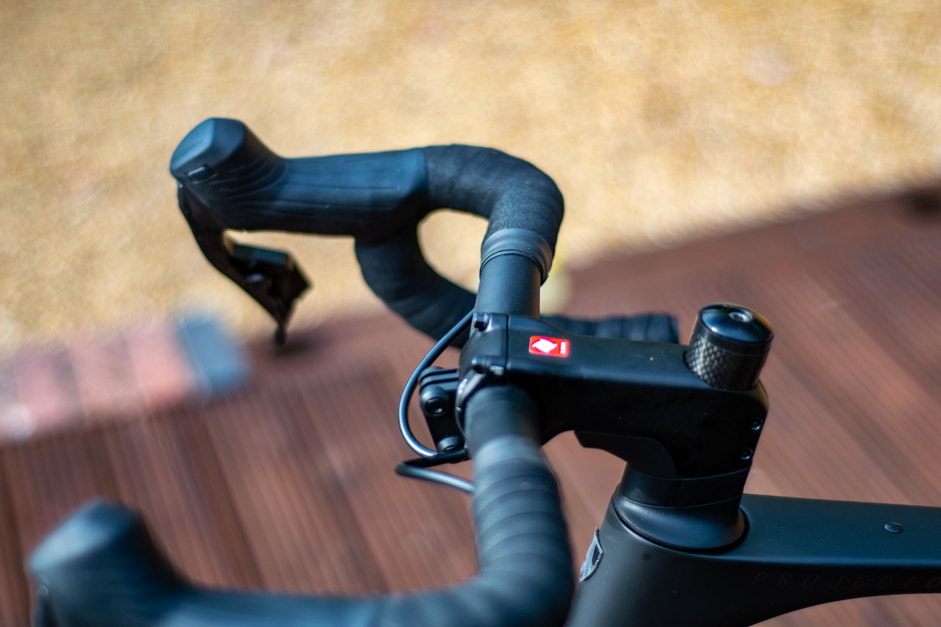 A black Trek Domane SLR 7 AXS