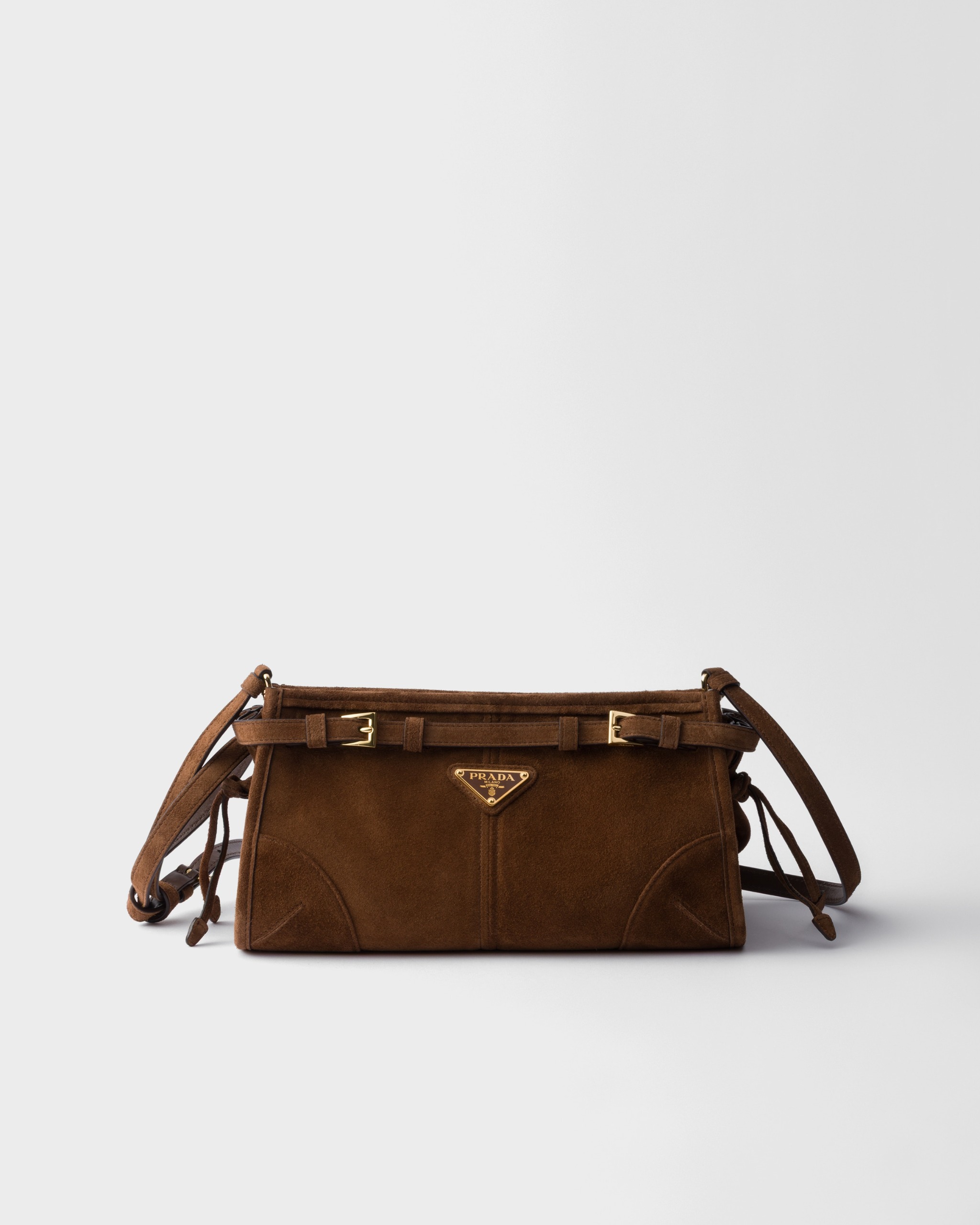 Prada Bonnie Small Suede Shoulder Bag