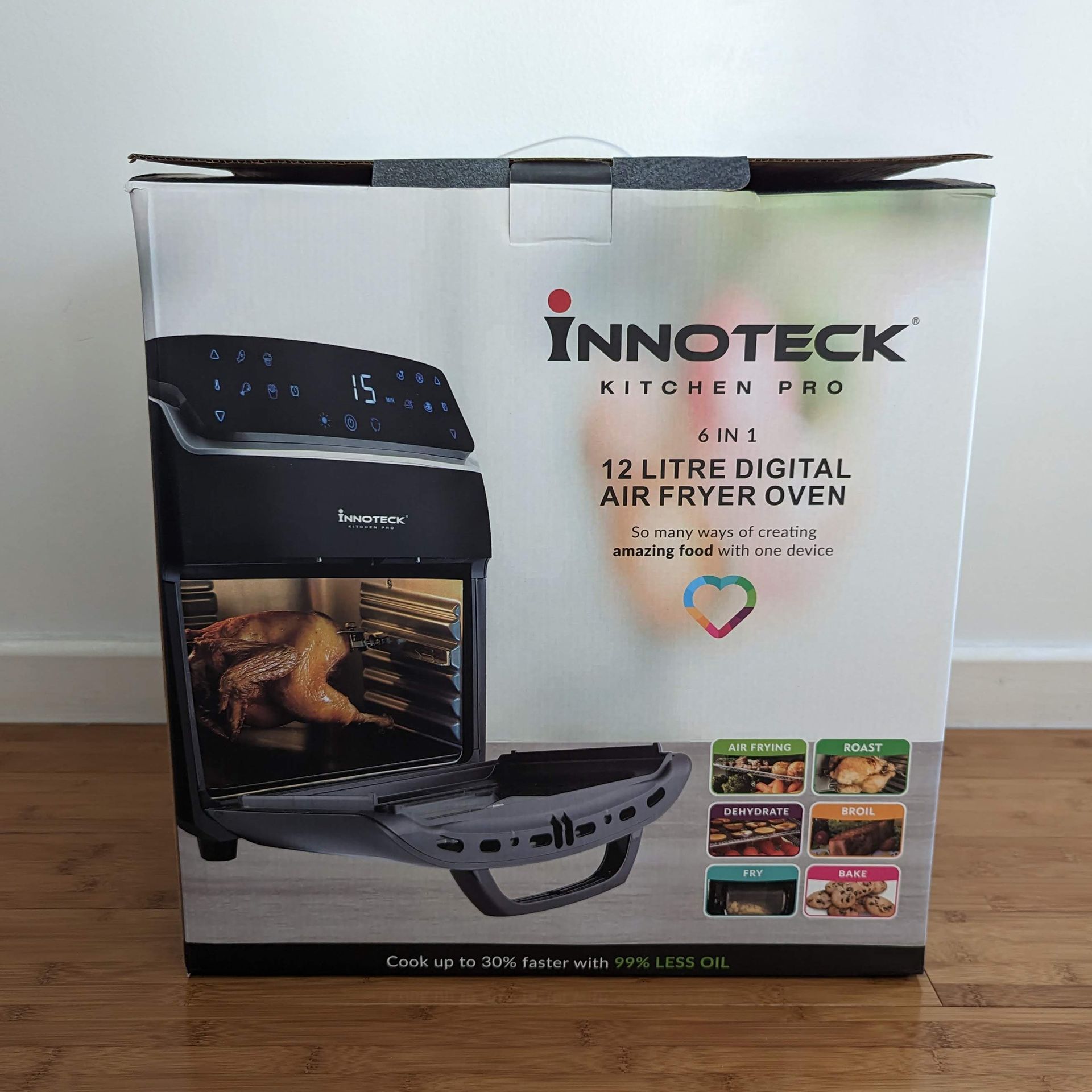 We tried an air fryer that can rotisserie a whole chicken it's an