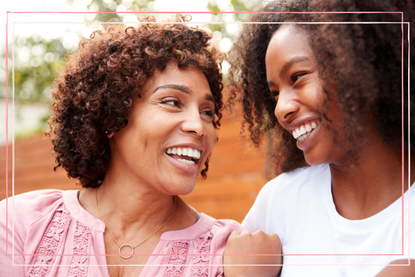 Middle-aged mum and her teenage daughter