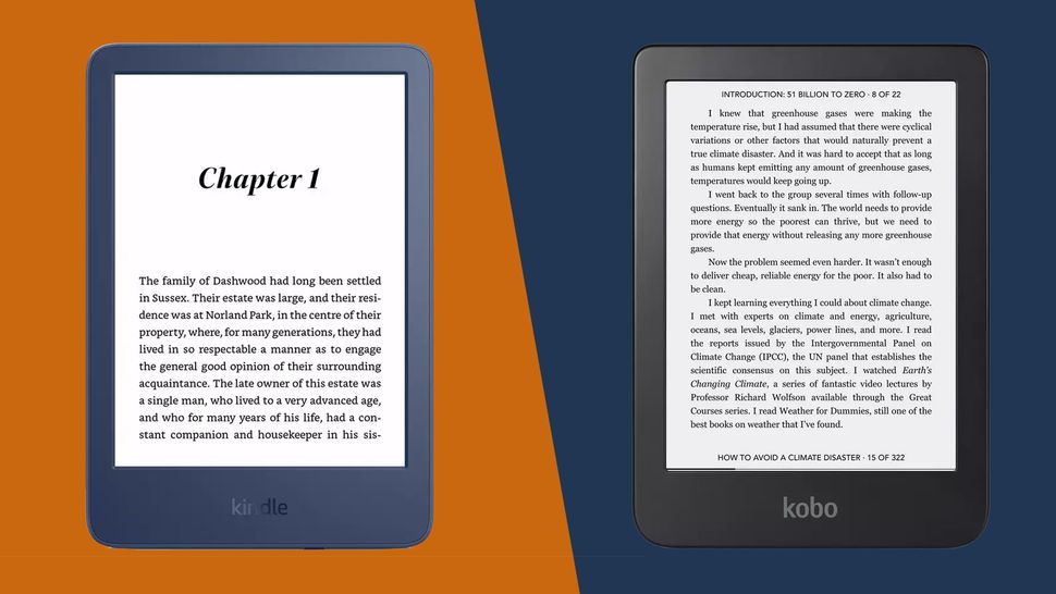 Amazon Kindle (2022) Vs Kobo Clara 2E: Well-read Rivals | TechRadar