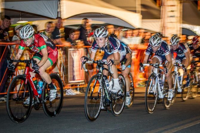 TIBCO comes to the front with one lap to go.