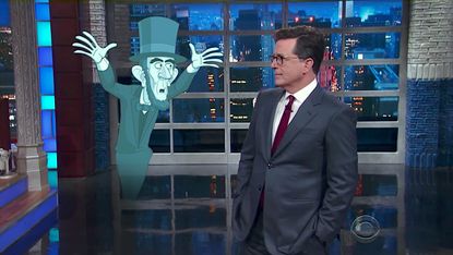 Stephen Colbert and the ghost of Abraham Lincoln discuss Trump