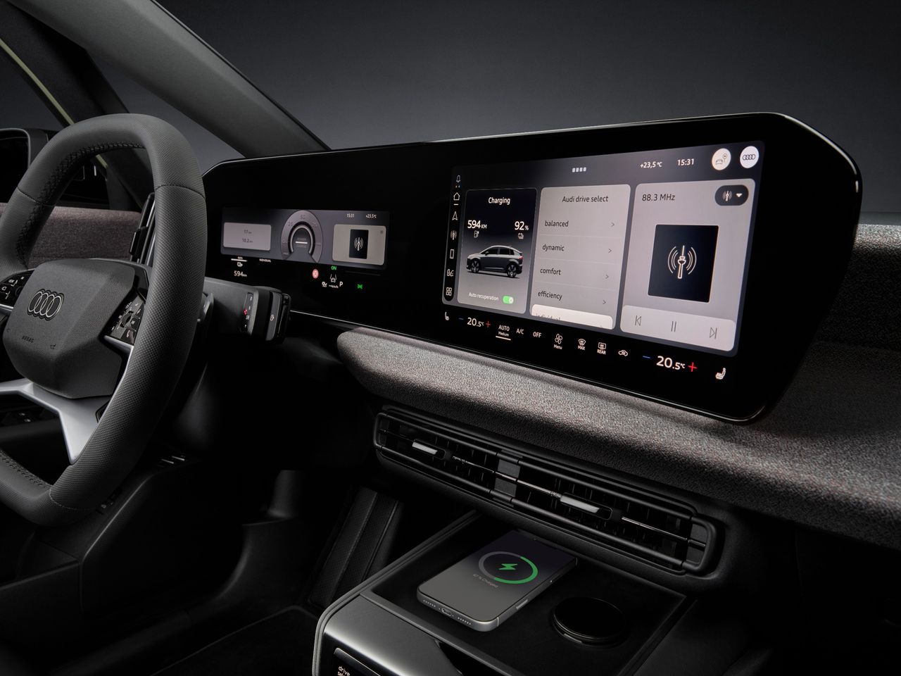 Audi A2 e-tron interior details