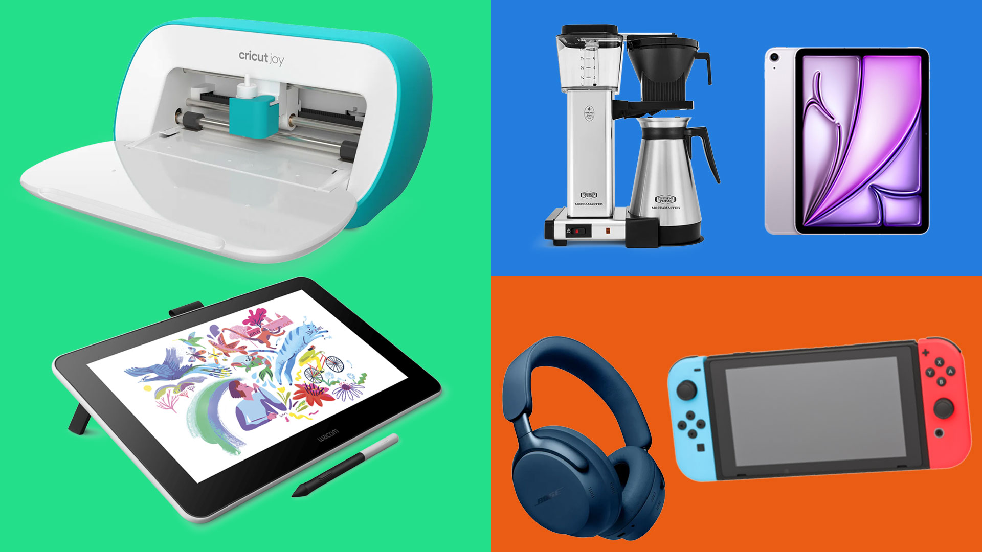 Cricut/XP-Pen/Moccamaster/Apple/Bose/Nintendo