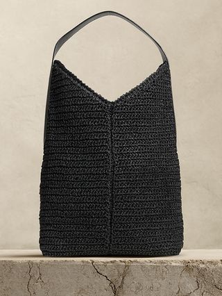 Slouchy Vida Straw Bag