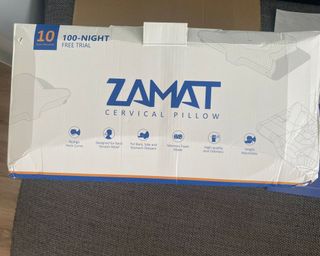 Zamat pillow in packaging
