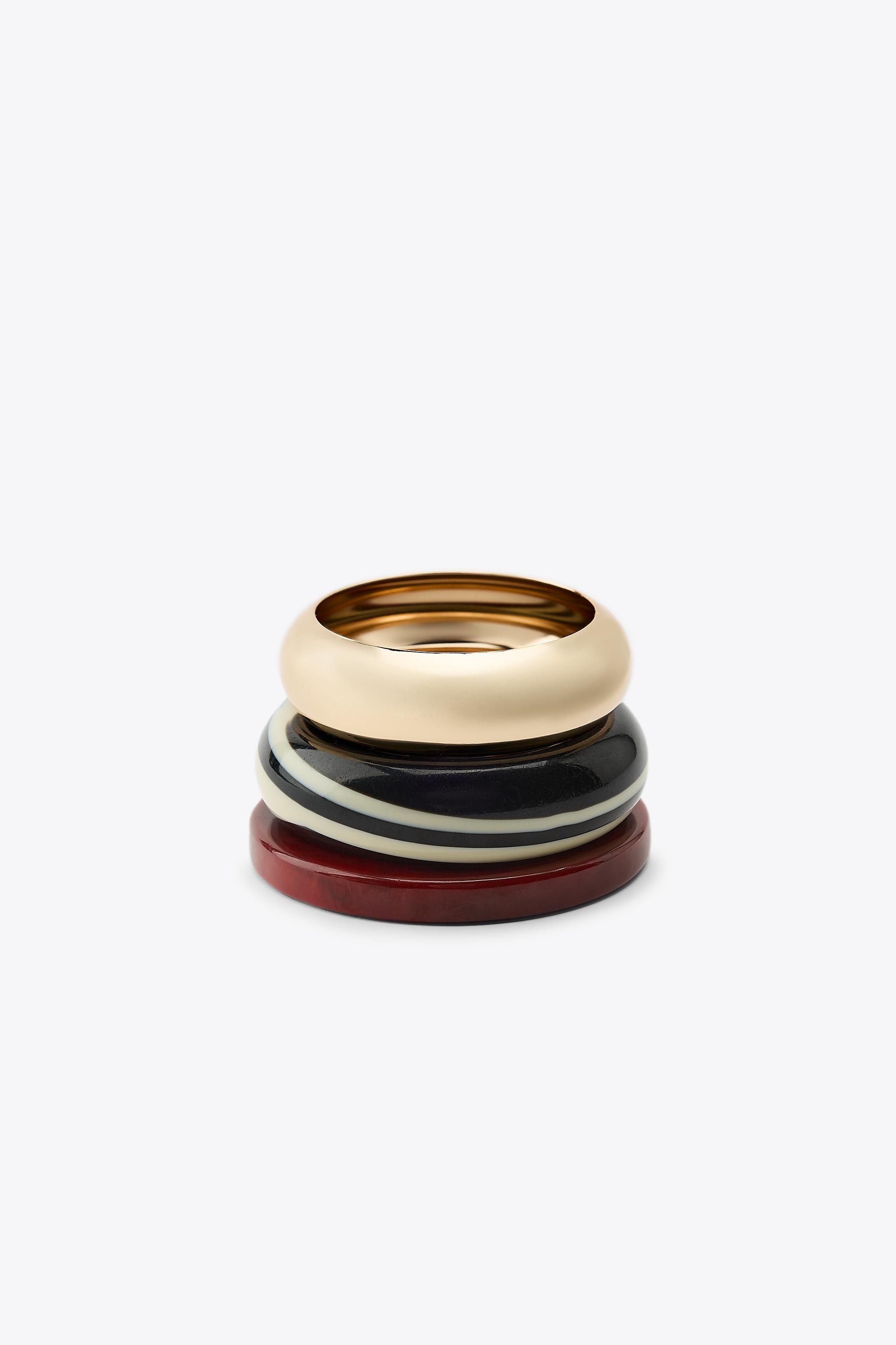Pack of 3 Rigid Resin Bracelets