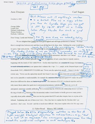 Carl Sagan letter about sci-fi movie that became